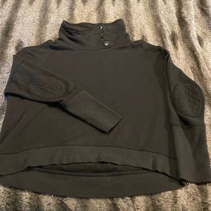 Victoria’s Secret Sweatshirt. BLK. Button up high neck and oversized